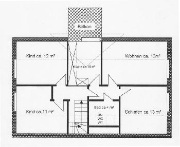 Grundriss der Fewo