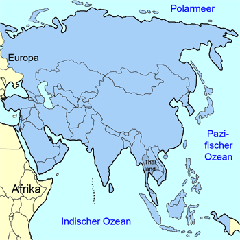 Karte Asien