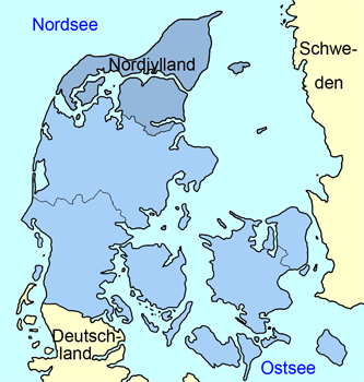 Karte Dänemark