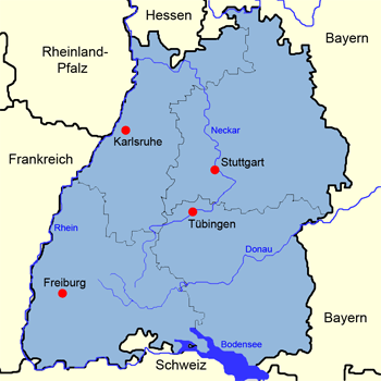 Karte Baden-Württemberg