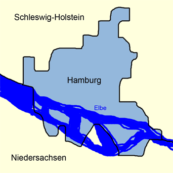 Karte Hamburg