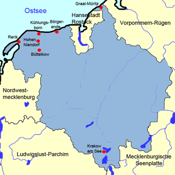 Karte Landkreis Rostock