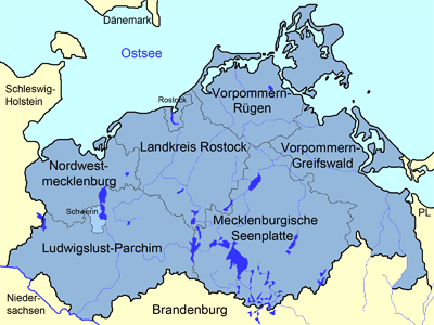 Karte Mecklenburg-Vorpommern
