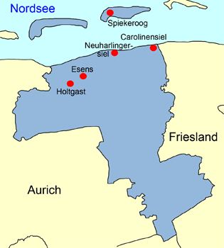 Karte Wittmund