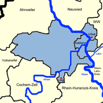 Karte Mayen-Koblenz