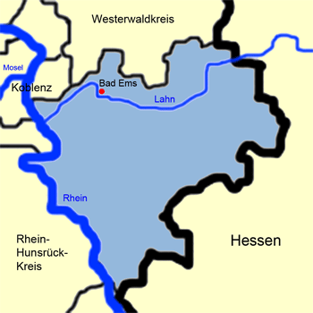 Karte Rhein-Lahn-Kreis