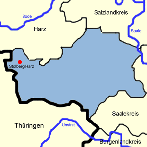 Karte Mansfeld-Südharz