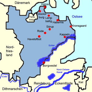 Karte Schleswig-Flensburg