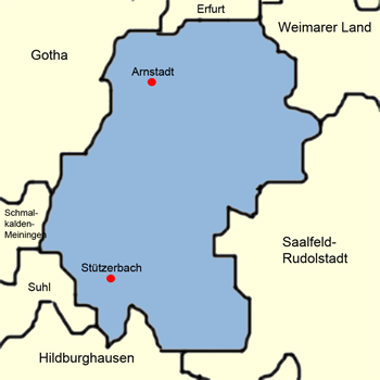 Karte Ilm-Kreis