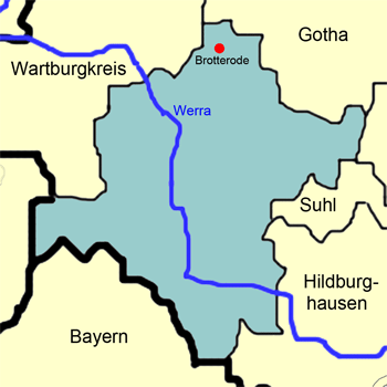 Karte Schmalkalden-Meiningen