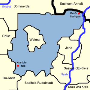 Karte Weimarer Land