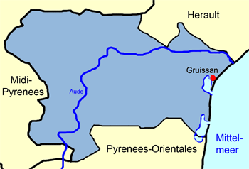 Karte Aude