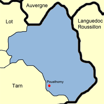 Karte Aveyron