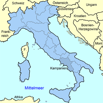 Karte Italien