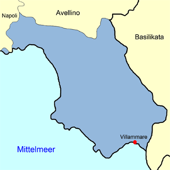 Karte Salerno