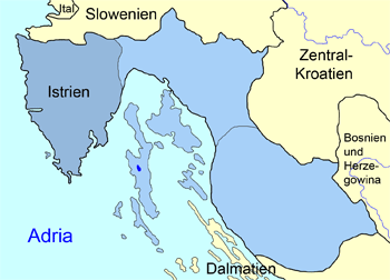 Karte Istrien-Nordwesten