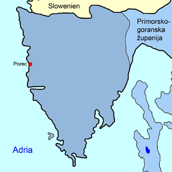 Karte Istrien