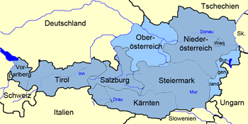 Karte Österreich