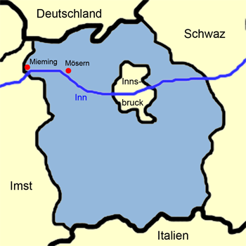 Karte Innsbruck
