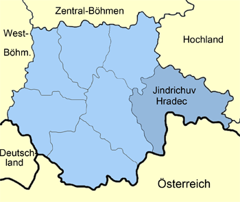 Karte Südböhmen