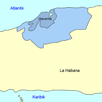 Karte Havanna