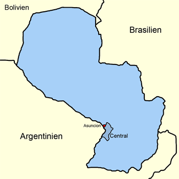 Karte Paraguay